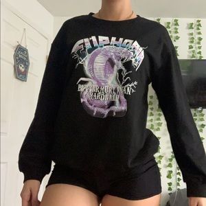 Cool graphic crew neck